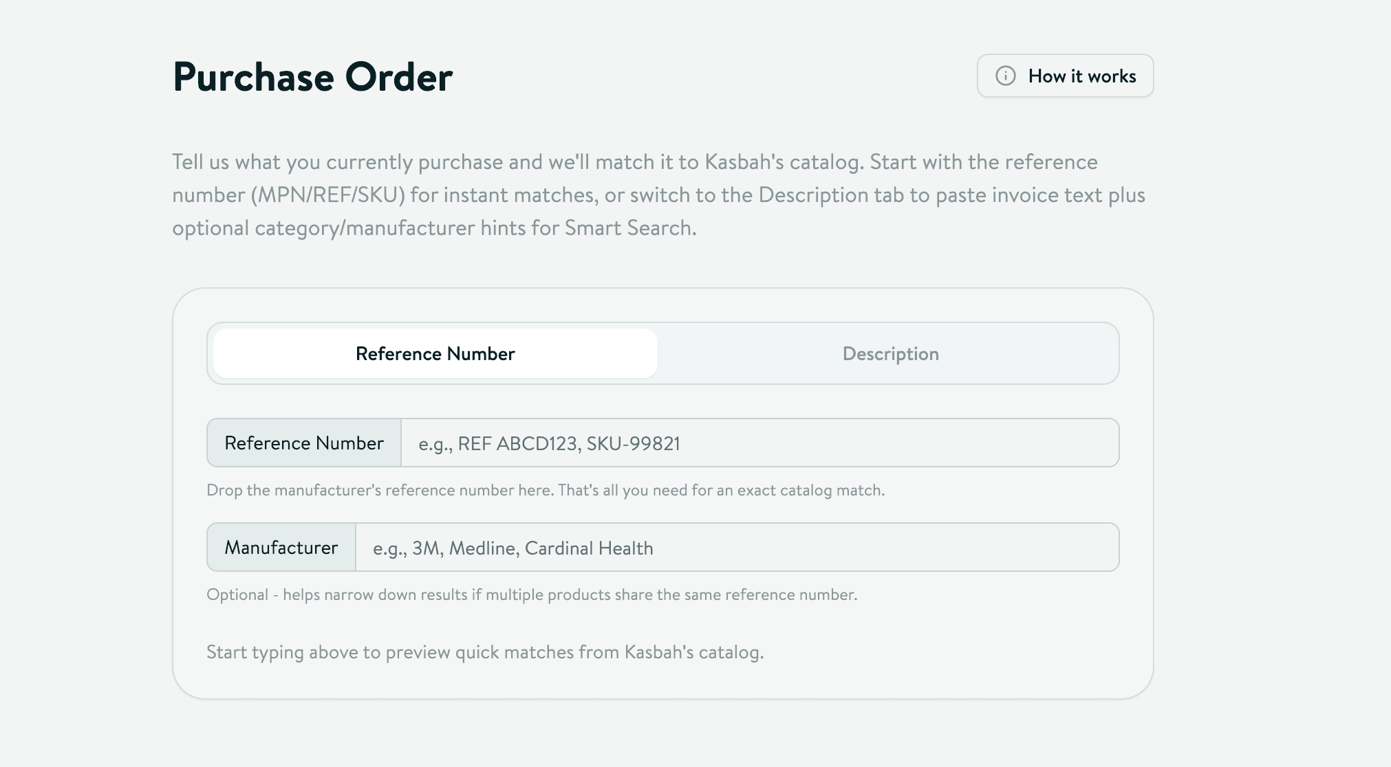 Kasbah buyer dashboard screenshot